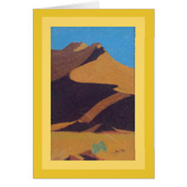 Kaart: Pastel-woestijnduinkunst/digitaal ontwerp a