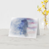 Kaart Patirotisch paard en vlag (Gele Bloem)