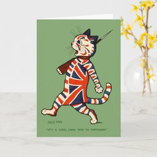 Kaart: Patriottische Kat Kaart (Gele Bloem)