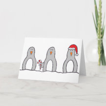 kaart "Penguin Trio"