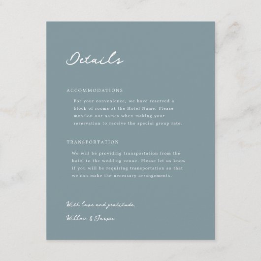 Kaart Pensacola Wedding Enclosure (Voorkant)