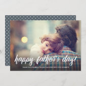 Kaart Penseelscript Vaderdag (Voorkant / Achterkant)