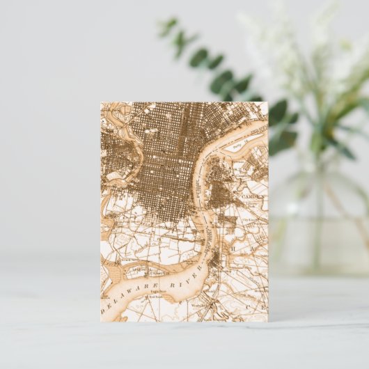  kaart Philadelphia (Staand voorkant)