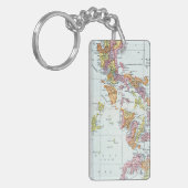 KAART: PHILIPPINES 1905 SLEUTELHANGER (Voorkant Links)