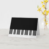 Kaart - Piano Toetsenbord (Gele Bloem)