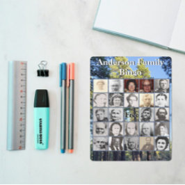 Kaart Pijn boombos foto familiereünie Bingo