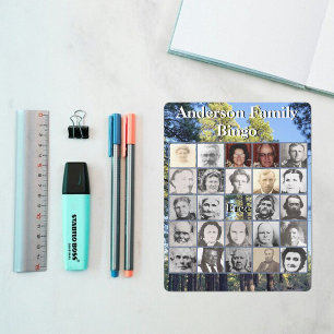 Kaart Pijn boombos foto familiereünie Bingo