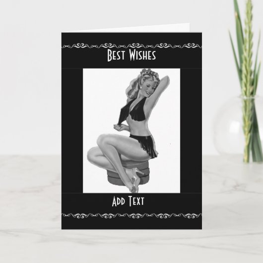Kaart Pin-up Meisjes Vintage (31) (Voorkant)