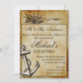 Kaart Pirate Birthday Party (Achterkant)