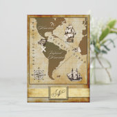  Kaart Pirate Birthday Party (Staand voorkant)