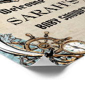  Kaart Pirate Treasure Baby shower Welkom Poster (Hoek)