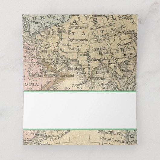  kaart Plaats kaart Plaatskaartje (Binnenkant ongevouwen)