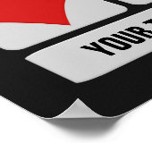 Kaart Player aangepast poster (Hoek)