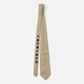 Kaart Player, Heart Diamond Spade Club Symbols Stropdas (Achterkant)