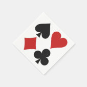 Kaart Player papieren servetten (Hoek)