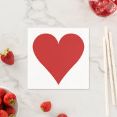 Kaart Player papieren servetten - Hart (Insitu)