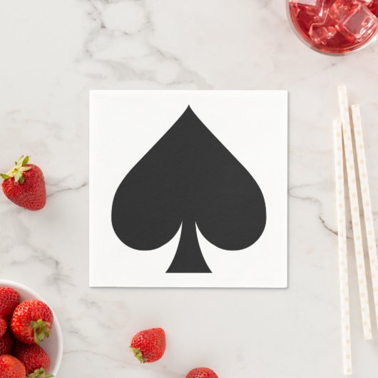 Kaart Player papieren servetten - Spade (Insitu)