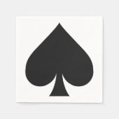 Kaart Player papieren servetten - Spade (Voorkant)
