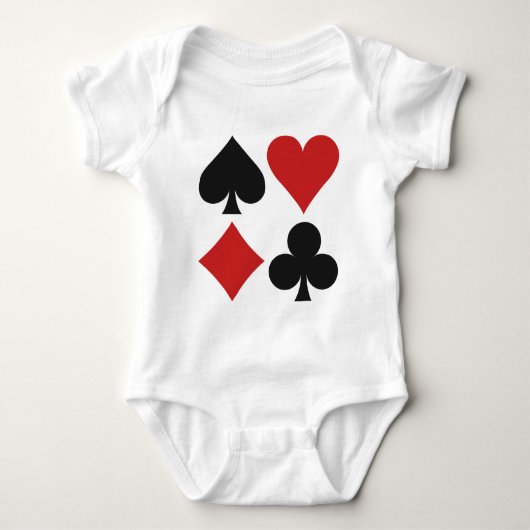 Kaart Player shirten en jassen Romper (Voorkant)