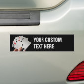 Kaart Player/UW PHOTO aangepaste bumpersticker (Op auto)