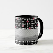 Kaart, poker, tafelkaarten mok (Voorkant rechts)