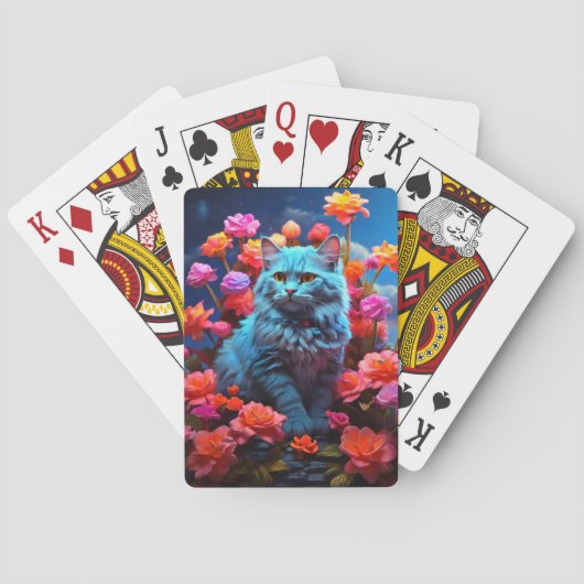 Kaart Poker voor Cat Lovers (Achterkant)