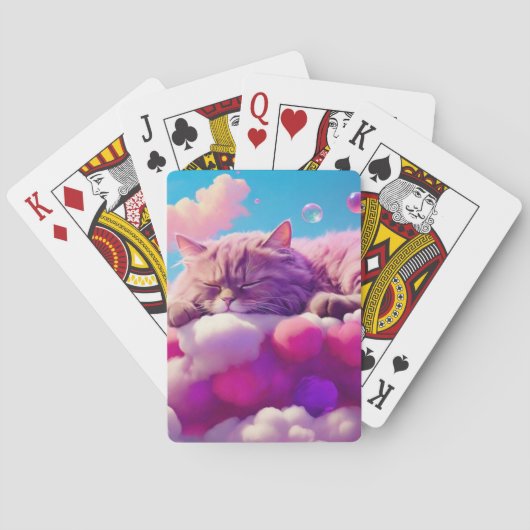 Kaart Poker voor Cat Lovers (Achterkant)