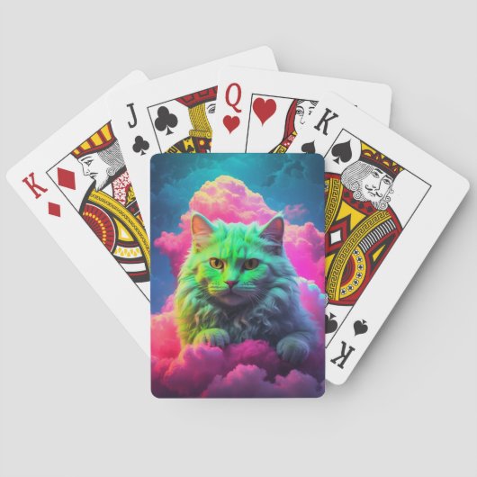Kaart Poker voor Cat Lovers (Achterkant)