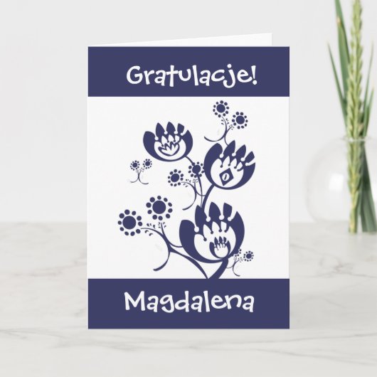 Kaart Poolse felicitaties (Voorkant)