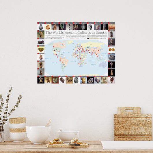 kaart poster (Keuken)