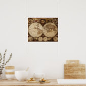 kaart poster (Keuken)