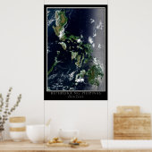 Kaart Poster van de Filipijnen (Keuken)