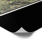 Kaart Poster van het Beaver Lake Arkansas (Hoek)