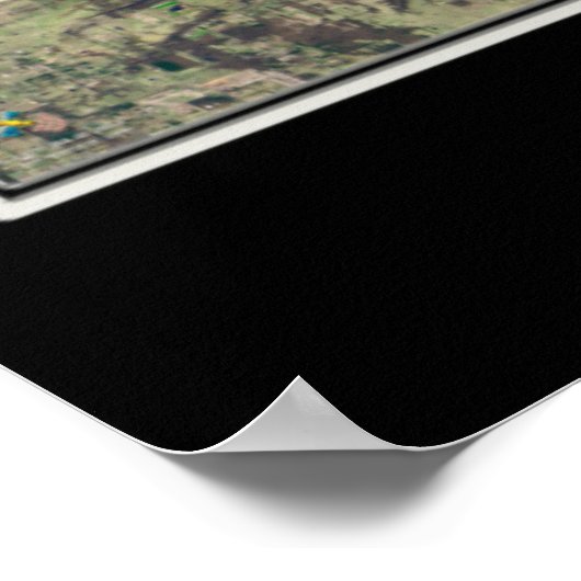 Kaart Poster van het Beaver Lake Arkansas (Hoek)