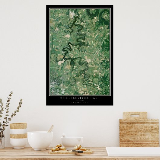 Kaart Poster van het Kentucky-meer (Keuken)