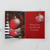Kaart Prettig Kerstfeest Rode Ballen (Binnen)