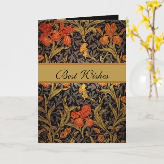 Kaart  Print William Morris 3 (Gele Bloem)