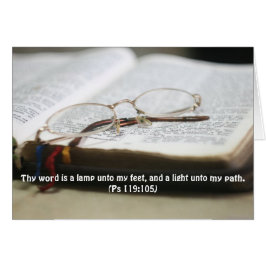 Kaart Psalm 119:105 Deze term is een lamp