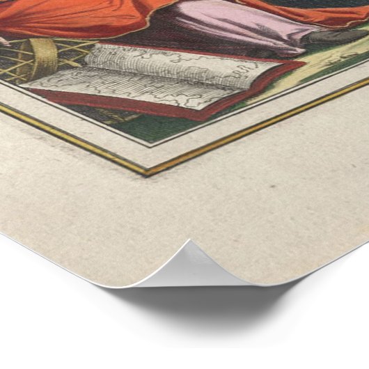 kaart Ptolemy planisphere - Hevenly orbita Poster (Hoek)