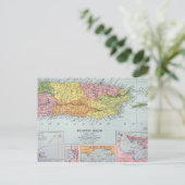 KAART: PUERTO RICO, 1900 BRIEFKAART (Staand voorkant)