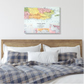 KAART: PUERTO RICO, 1900 CANVAS AFDRUK (Insitu (Slaapkamer))