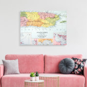 KAART: PUERTO RICO, 1900 CANVAS AFDRUK (Insitu (Woonkamer))