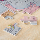 KAART: PUERTO RICO, 1900 LEGPUZZEL (Zijkant)