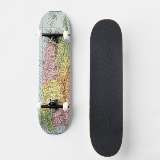 KAART: PUERTO RICO, 1900 PERSOONLIJK SKATEBOARD (Voorkant)