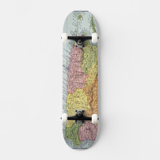 KAART: PUERTO RICO, 1900 PERSOONLIJK SKATEBOARD (Voorkant)