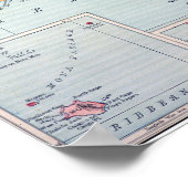 KAART: PUERTO RICO, 1900 POSTER (Hoek)