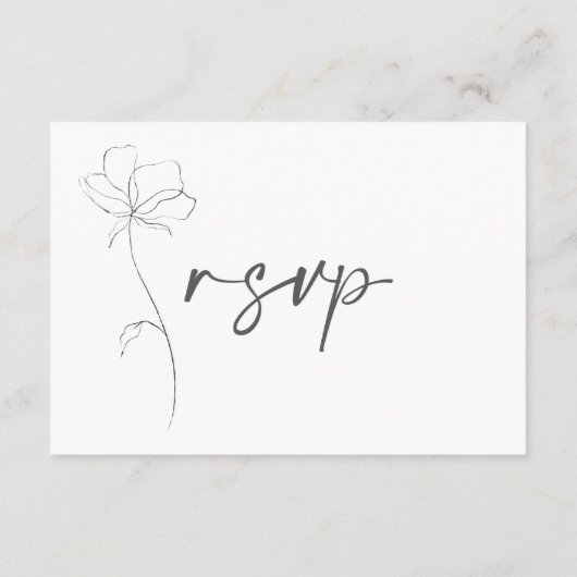 Kaart QR Code RSVP Modern (Achterkant)