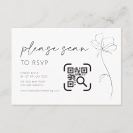Kaart QR Code RSVP Modern