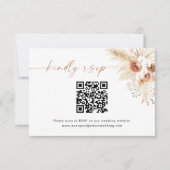 Kaart QR-codecontrole | Boho Wedding RSVP-Kaart (Voorkant)