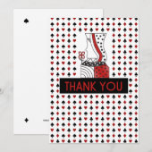 Kaart QUEEN Las Vegas Style Afspelen Hartelijk dan (Voorkant / Achterkant)